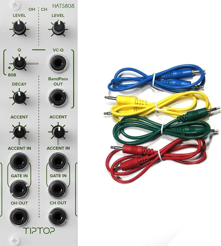 Tiptop Audio HATS808 TR808 Hi-Hats Drum Generator w/ 4 Cables image 1