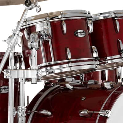 Pearl Masters Maple MM6 4-Piece Drum Shell Pack - 22/16/12/10 Natural Cherry image 5