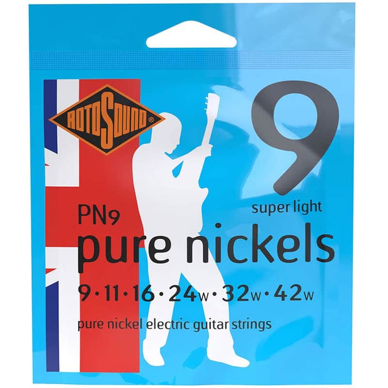 Rotosound Pure Nickel Electric Guitar Strings 9-42 PN9 image 1
