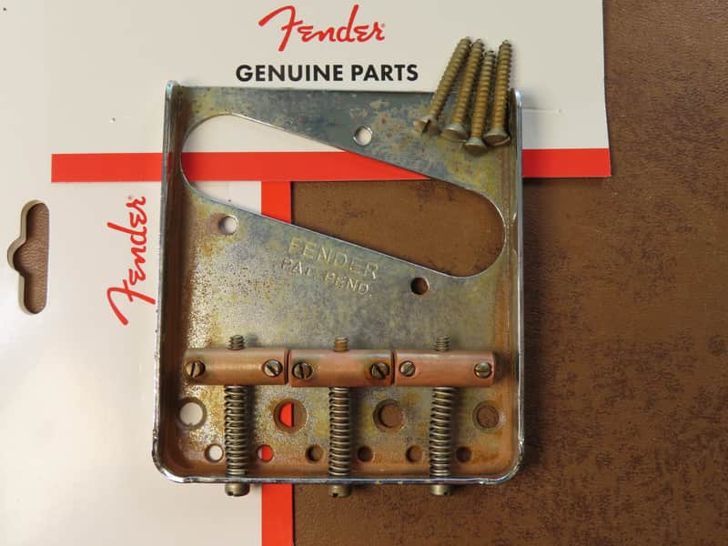 Fender 005-4162-000 American Vintage 3-Saddle Telecaster Bridge Plate