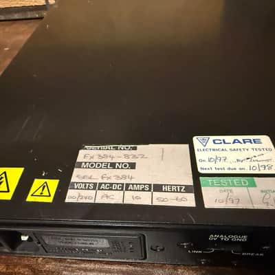 Solid State Logic Logic FX G384 Dual Channel Compressor 1993 - 2003 - Black image 7