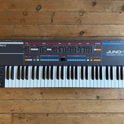 Roland Juno-106 + Flight Case (1984) Mint ! image 12
