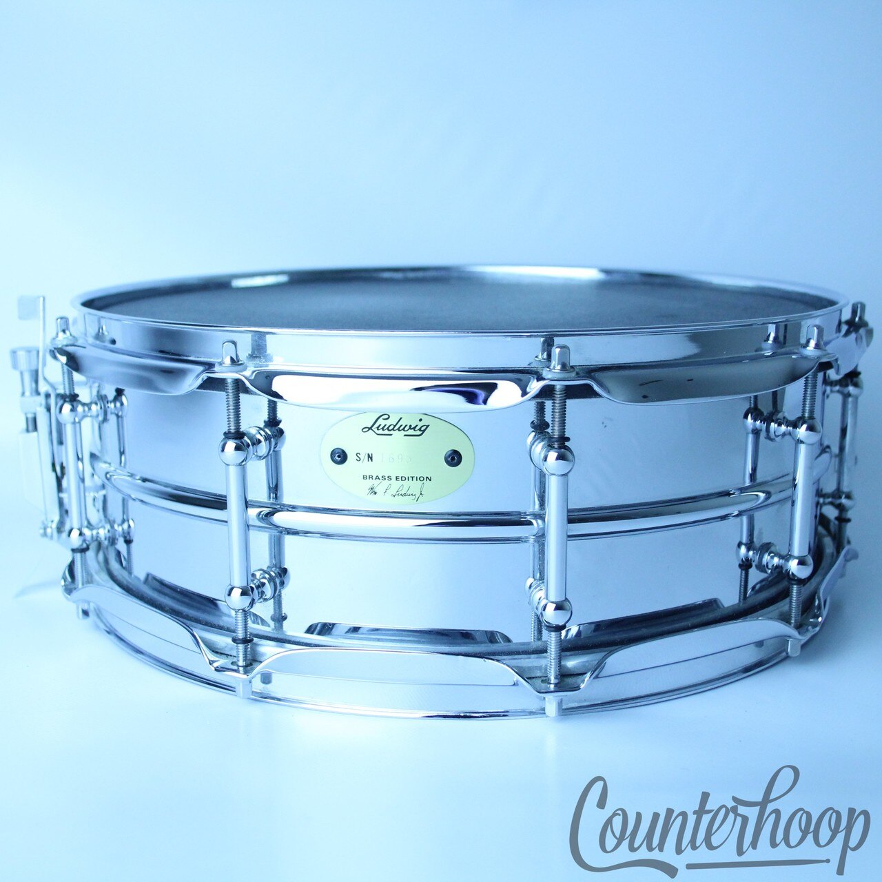 Ludwig Brass Edition Supraphonic Snare Drum 14x5"Monroe Tube Lugs LB400BT COB90s — main photograph