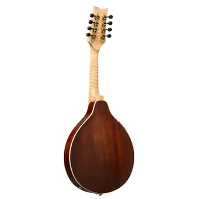 Ortega RMAE200PF Americana Series A-Style Solid Flamed Maple Top Maple Neck 8-String Acoustic-Electric Mandolin w/Croco Leather Case image 3