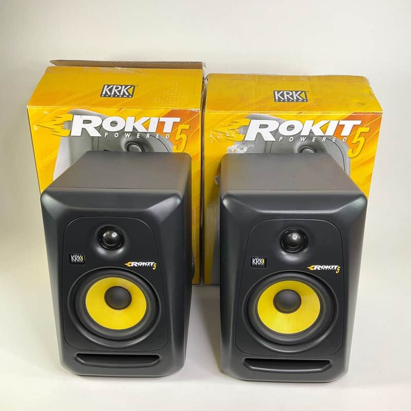 KRK Rokit 5 G3 Powered Studio Monitor Speaker Pair Tested Working image 1