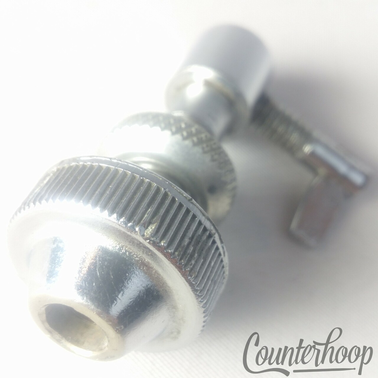 Hi-Hat Cymbal Stand Clutch Vintage Chrome Plating Mount Part Complete Functional — main photograph