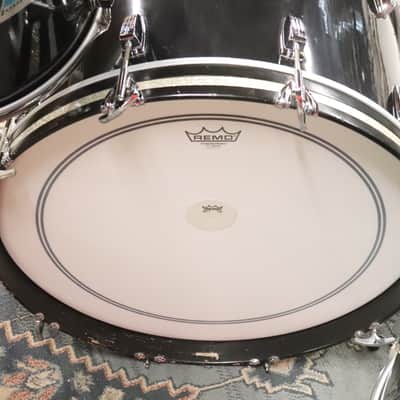 Ludwig 6pc Black Cortex Drum Kit Set 3ply Maple Vintage 1970's image 13