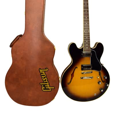 2021 Gibson ES-335 Gloss Semi-Hollowbody Electric Guitar, Vintage Burst w/ Case image 1