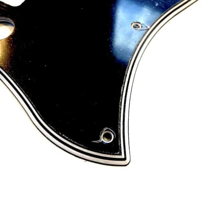 Pre-2017 Gibson SG Standard Batwing Single Pickup Pickguard 5 ply Wide Bevel Black/White Made In USA image 2