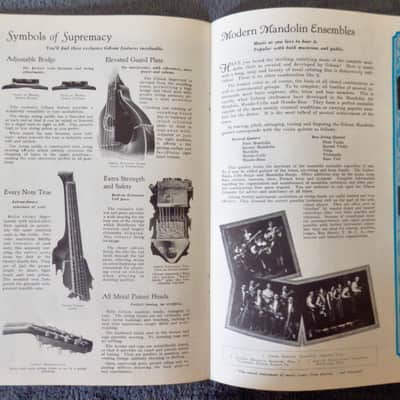 Gibson Catalogue 'Q' - 1928 – A 1976 Paper re-print by Pickin' Productions, USA. image 9