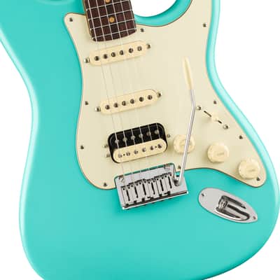 Fender American Ultra Luxe Vintage '60s Stratocaster HSS, Rosewood Fingerboard - Sea Foam Green image 5