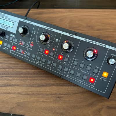 Moog Slim Phatty 2010s - w/ 3d printed ears and cables