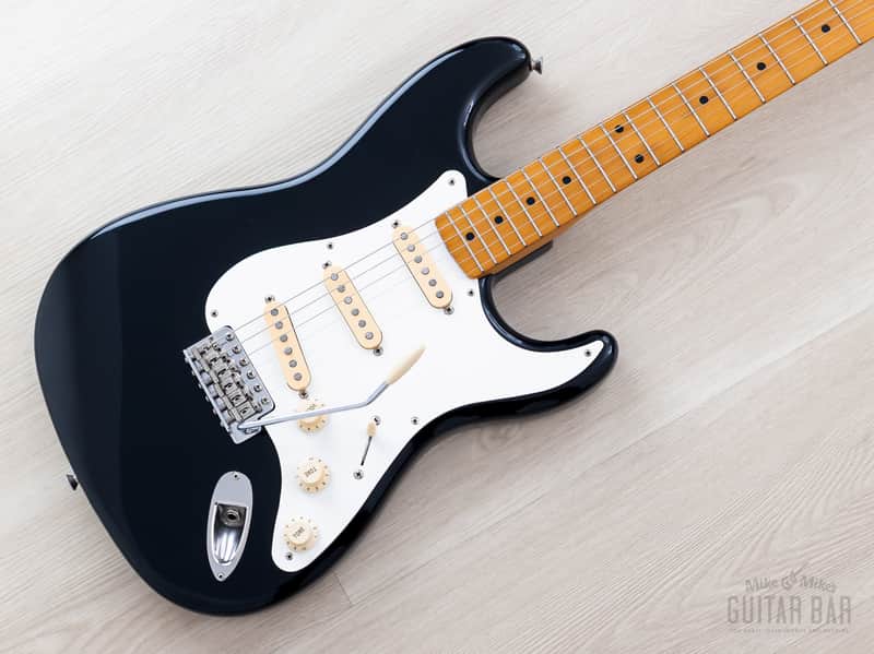 1988 Fender Stratocaster ‘57 Vintage Reissue ST57-55 Black w/ Hangtag, Japan MIJ Fujigen image 1