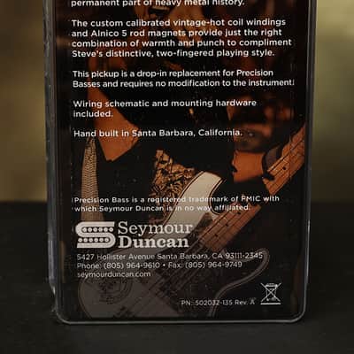 Seymour Duncan SPB-4 Steve Harris Signature Precision P-Bass Pickup 11402-13 image 2