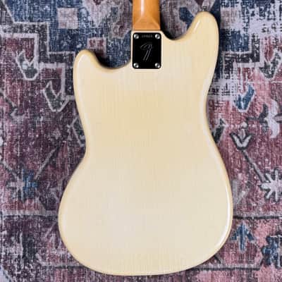 1966 Fender Duo Sonic Vintage Olympic White Electric Guitar W/ Original Case & Hangtag! image 8