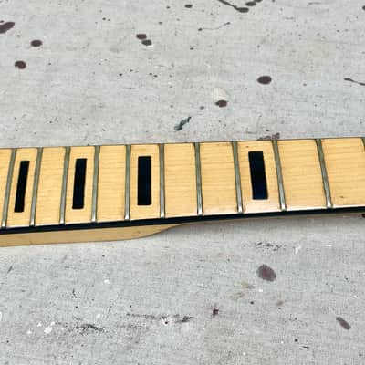 1970's Fender Jazz Bass Neck & Tuners Maple with Black Block Vintage ~1971-1974 image 5