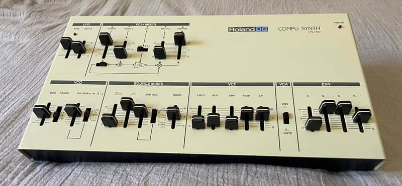 Roland CMU 810 Compu Synth Vintage Analog Desktop 1980 - White image 1
