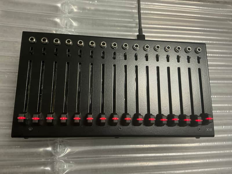 Michigan Synth Works XVI Desktop USB 16 Channel Fader Bank with CV, I2C, and MIDI 2026 - Metal image 1