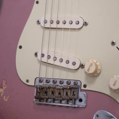 1997 Fender Custom Shop Cunetto Relic 1960 Stratocaster - Burgundy Mist image 8