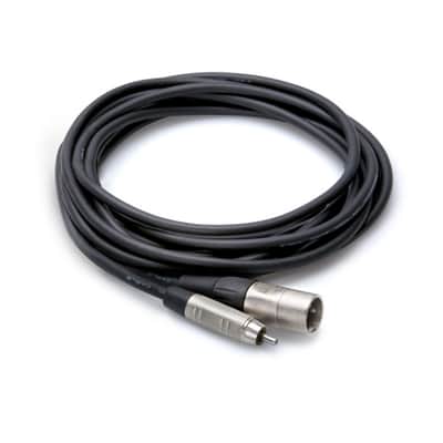 Hosa HRX-020 REAN RCA to XLR3M Pro Unbalanced Interconnect Cable - 20'