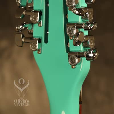2013 Rickenbacker 330/12S 12-string Sea Green w/Rose Morris sound hole image 21