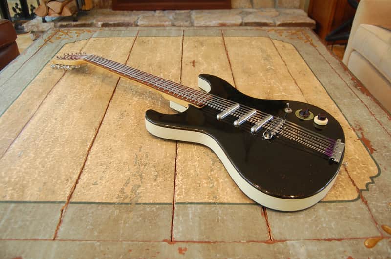 Danelectro Hodad Electric 12 String w/ Waterslide Guitars Baritone Rubber Bridge Conversion - Mosrite Body Early 2000s - Soft Case Included image 1