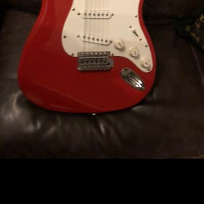 Fender squier starcaster Stratocaster 2000s Red image 1