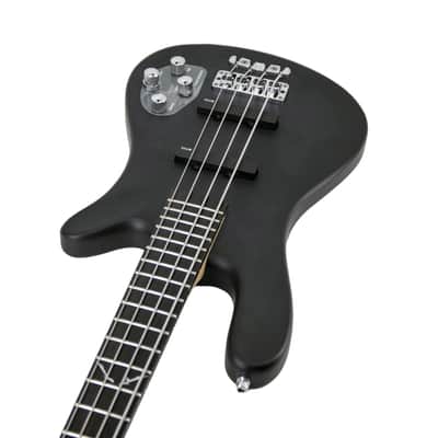 Warwick RockBass Artist Line Robert Trujillo Signature 4-String Bass Guitar, Black Satin (No Bag), RBG55851619 image 2