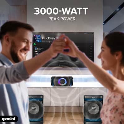 Gemini Sound GSYS-4000 Bluetooth LED Party Light Stereo System image 4