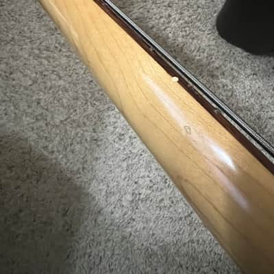 Fender American Deluxe Precision Bass with Rosewood Fretboard 2000 - Crimson Transparent image 4