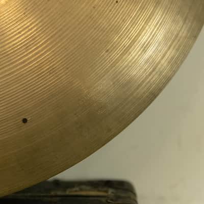 1950s Zildjian A 24" Sizzle Ride Cymbal 3332g image 3