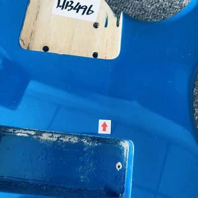 Blue 5/6 String Bass Basswood Body image 8