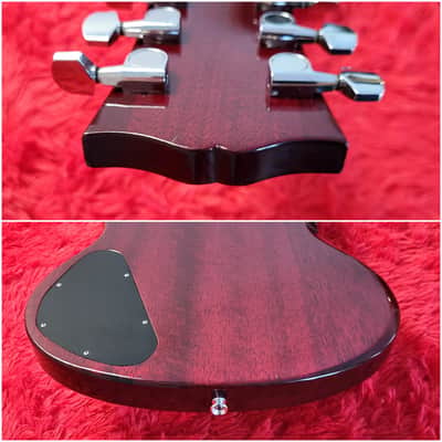 Very Rare Morris SG Deluxe (H.S. Anderson) 1973 - John Cipollina Clone? - Bigsby Style Tremolo - Original Maxon Humbuckers - Cherry Finish - Made In Japan MIJ image 17