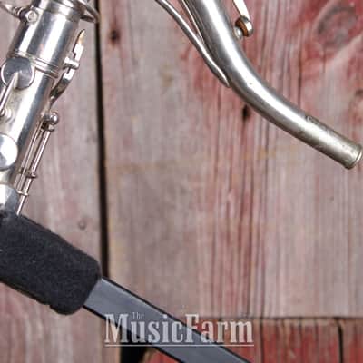 H N White King Vintage 1920s C Melody Saxophone Silver Made in the USA image 25