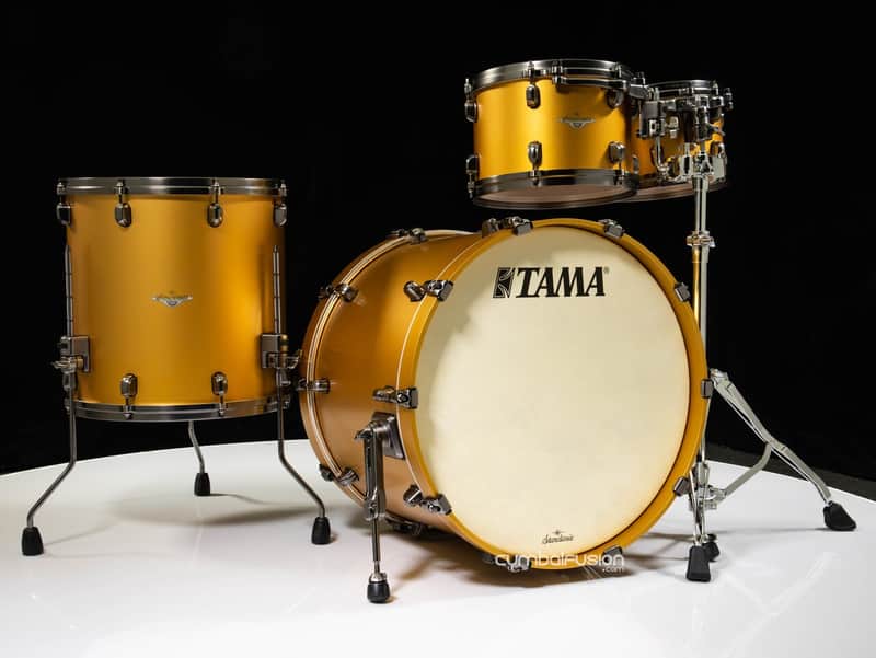 Tama Starclassic Maple 4pc Shell Pack - Satin Aztec Gold Metallic image 1
