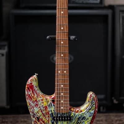 2003 Fender Special Edition Splatter Stratocaster Electric Guitar - Dakota Red with Gig Bag - Used image 4
