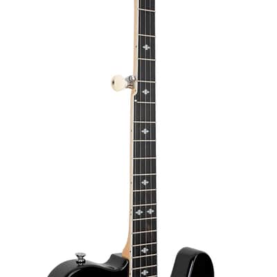 Gold Tone EBT Solid Mahogany Tele Body Flame Maple Top Maple Neck 5-String Electric Banjo image 3
