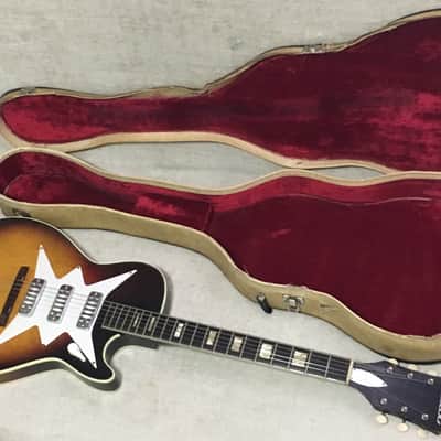 Airline 7209 Harmony Stratotone Roy Smeck 3 Dearmond Pickup 1960 Vintage Sunburst image 3