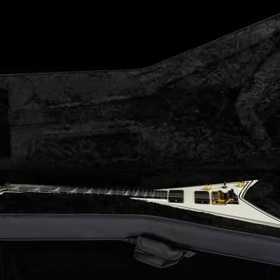 Jackson MJ Series Rhoads RR24MG Ebony Fingerboard White with Black Pinstripes (159) image 7