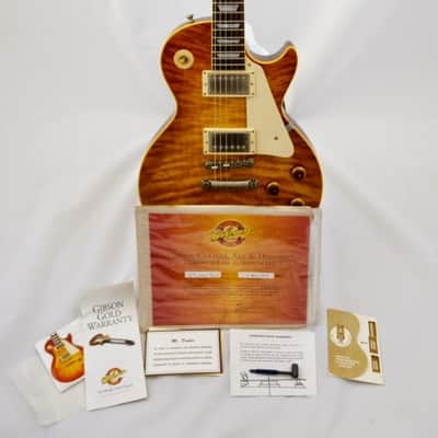 2001 Gibson Les Paul 1958 Reissue (R8) Custom Historic Quilted butterscotch burst image 13