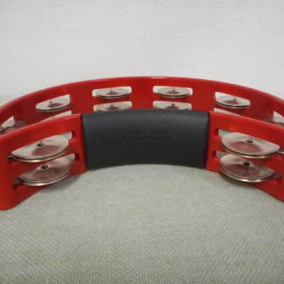 RhythmTech RT1030 Handheld Tambourine with Nickel Jingles 2010s - Red image 3