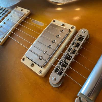 Gibson Les Paul Standard 2000 Aged Honey Burst Plaintop Non Chambered w/ Headstock Repair image 7