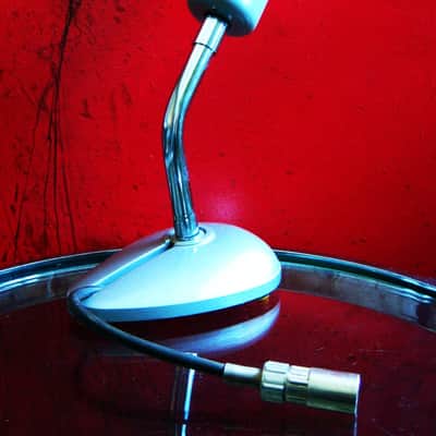 Vintage 1950's Altec 633A dynamic microphone "Salt Shaker" w period stand & cable High Z PROP 8 image 14