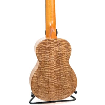 Special Issue KoAloha KSMR-12SI Cedar & Curly Mango Rosette Satin Soprano Longneck Ukulele image 5