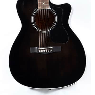 Immagine Guild Westerly OM-260CE Deluxe Flamed Mahogany - Transparent Black Burst - 3