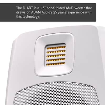 Adam  Audio D3V Active Desktop Monitoring System (White) image 6