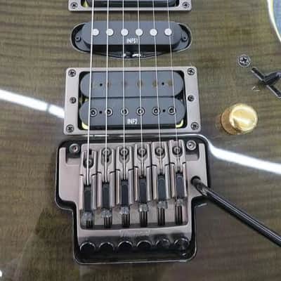 Ibanez SRGT 47 FM thru-neck spot model passive 24F 2003 - Dark Olive Green image 7