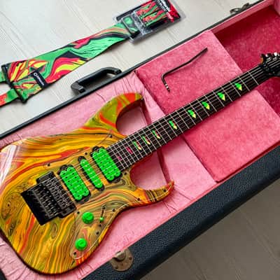 Ibanez UV77-MC Steve Vai Signature Universe 1991 - Multi-Color image 2
