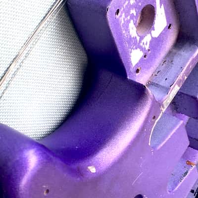 Lefty Vintage Fender “Super Heavy Relic” Hendrix Strat Solid Guitar Body Custom Purple Metallic 4.8 lb Alder image 11