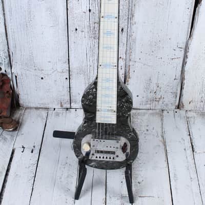 Loney Music Vintage 1950s Lap Steel Electric Guitar with Original Chipboard Case image 3